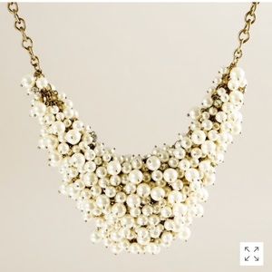 J. Crew pearl cluster bib necklace - authentic